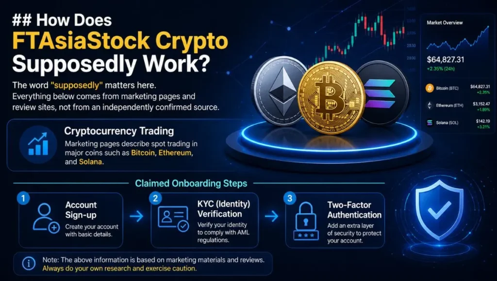 FTAsiaStock Crypto: What It Is, How It Works & Risks 5 How Does FTAsiaStock Crypto Supposedly Work?
